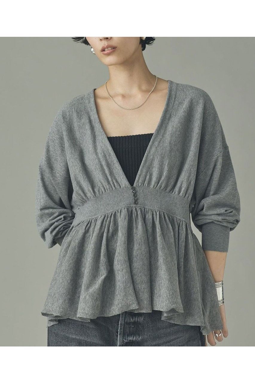 【カレンソロジー/Curensology】のピンタックギャザーニットプルオーバー インテリア・キッズ・メンズ・レディースファッション・服の通販 founy(ファニー) 　ファッション　Fashion　レディースファッション　Fashion for Women　トップス・カットソー　Cut & Sew Tops　ニット　Knit Tops & Sweaters　カジュアルプルオーバー・ニットトップス　Pullovers & Knit Tops / Casual Pullovers　2026年　2026　ギャザー　Gathered, Ruffled　ストレッチ　Stretch, Stretchy Fabric　フェミニン　Feminine, Girly　ボトム　Bottoms, Lower Wear　ロング　Long, Long-Length　ワイド　Wide, Wide Fit　エレガント 上品　Elegant　夏　Summer　旅行　Travel　春　Spring　S/S・春夏　SS, Spring/Summer, Warm Season　グレー|ID: prp329100004855420 ipo3291000000035776827