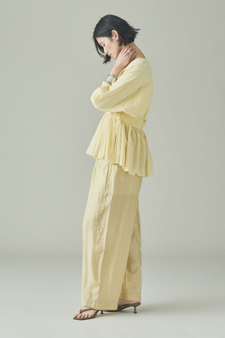 【カレンソロジー/Curensology】のピンタックギャザーニットプルオーバー 人気、トレンドファッション・服の通販 founy(ファニー) 　ファッション　Fashion　レディースファッション　Fashion for Women　トップス・カットソー　Cut & Sew Tops　ニット　Knit Tops & Sweaters　カジュアルプルオーバー・ニットトップス　Pullovers & Knit Tops / Casual Pullovers　2026年　2026　ギャザー　Gathered, Ruffled　ストレッチ　Stretch, Stretchy Fabric　フェミニン　Feminine, Girly　ボトム　Bottoms, Lower Wear　ロング　Long, Long-Length　ワイド　Wide, Wide Fit　エレガント 上品　Elegant　夏　Summer　旅行　Travel　春　Spring　S/S・春夏　SS, Spring/Summer, Warm Season　other-5|ID: prp329100004855420 ipo3291000000035776832