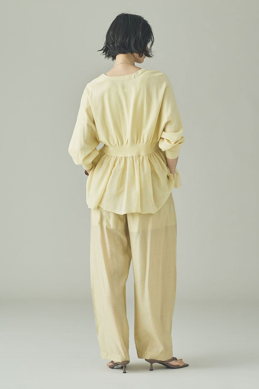 【カレンソロジー/Curensology】のピンタックギャザーニットプルオーバー 人気、トレンドファッション・服の通販 founy(ファニー) 　ファッション　Fashion　レディースファッション　Fashion for Women　トップス・カットソー　Cut & Sew Tops　ニット　Knit Tops & Sweaters　カジュアルプルオーバー・ニットトップス　Pullovers & Knit Tops / Casual Pullovers　2026年　2026　ギャザー　Gathered, Ruffled　ストレッチ　Stretch, Stretchy Fabric　フェミニン　Feminine, Girly　ボトム　Bottoms, Lower Wear　ロング　Long, Long-Length　ワイド　Wide, Wide Fit　エレガント 上品　Elegant　夏　Summer　旅行　Travel　春　Spring　S/S・春夏　SS, Spring/Summer, Warm Season　other-6|ID: prp329100004855420 ipo3291000000035776833