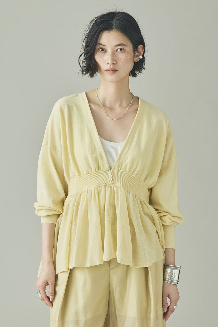 【カレンソロジー/Curensology】のピンタックギャザーニットプルオーバー 人気、トレンドファッション・服の通販 founy(ファニー) 　ファッション　Fashion　レディースファッション　Fashion for Women　トップス・カットソー　Cut & Sew Tops　ニット　Knit Tops & Sweaters　カジュアルプルオーバー・ニットトップス　Pullovers & Knit Tops / Casual Pullovers　2026年　2026　ギャザー　Gathered, Ruffled　ストレッチ　Stretch, Stretchy Fabric　フェミニン　Feminine, Girly　ボトム　Bottoms, Lower Wear　ロング　Long, Long-Length　ワイド　Wide, Wide Fit　エレガント 上品　Elegant　夏　Summer　旅行　Travel　春　Spring　S/S・春夏　SS, Spring/Summer, Warm Season　other-7|ID: prp329100004855420 ipo3291000000035776834