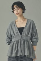 【カレンソロジー/Curensology】のピンタックギャザーニットプルオーバー グレー|ID: prp329100004855420 ipo3291000000036930624