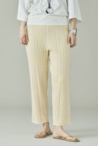 【カレンソロジー/Curensology】のローシルクケーブルニットパンツ 人気、トレンドファッション・服の通販 founy(ファニー) ファッション Fashion レディースファッション Fashion for Women パンツ Pants & Trousers 2026年 2026 おすすめ Recommended / Our Picks セットアップ Set-Up, Coordinated Outfit ポケット Pocket, Pocket Detail リラックス Relax, Relaxed Fit エレガント 上品 Elegant 夏 Summer 春 Spring S/S・春夏 SS, Spring/Summer, Warm Season thumbnail クリーム|ID: prp329100004855422 ipo3291000000035776847