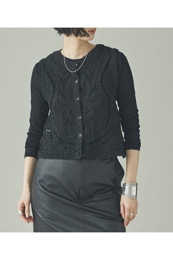 【カレンソロジー/Curensology】のレース2WAYニットベスト インテリア・キッズ・メンズ・レディースファッション・服の通販 founy(ファニー) https://founy.com/ ファッション Fashion レディースファッション Fashion for Women アウター Coat / Outerwear Collection レディースジャケット・軽アウター Jackets 2026年 2026 カットソー Cut and Sewn Top ジャケット Jacket, Outerwear ベスト Vest, Waistcoat レース Lace, Lace Fabric 夏 Summer 春 Spring S/S・春夏 SS, Spring/Summer, Warm Season |ID: prp329100004855423 ipo3291000000035776855