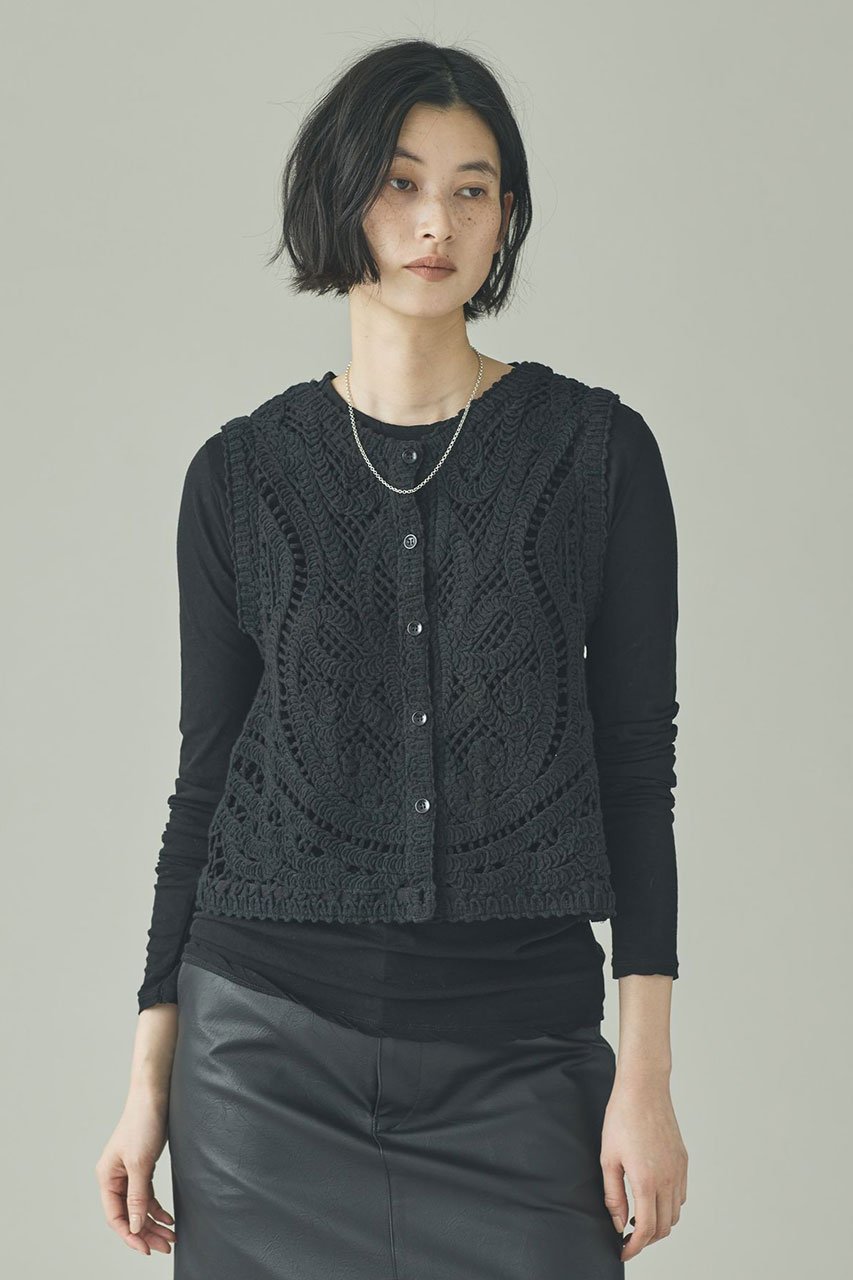 【カレンソロジー/Curensology】のレース2WAYニットベスト 人気、トレンドファッション・服の通販 founy(ファニー) 　ファッション　Fashion　レディースファッション　Fashion for Women　アウター　Coat / Outerwear Collection　レディースジャケット・軽アウター　Jackets　2026年　2026　カットソー　Cut and Sewn Top　ジャケット　Jacket, Outerwear　ベスト　Vest, Waistcoat　レース　Lace, Lace Fabric　夏　Summer　春　Spring　S/S・春夏　SS, Spring/Summer, Warm Season　other-2|ID: prp329100004855423 ipo3291000000035776857