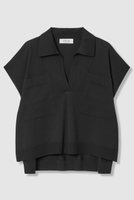 【アルアバイル/allureville】の【LOULOU WILLOUGHBY】ハイツイストスキッパープルオーバー 人気、トレンドファッション・服の通販 founy(ファニー) ファッション Fashion レディースファッション Fashion for Women トップス・カットソー Cut & Sew Tops ニット Knit Tops & Sweaters カジュアルプルオーバー・ニットトップス Pullovers & Knit Tops / Casual Pullovers スキッパー Skipper, Open Collar ツイスト Tweed, Tweed Fabric ドロップ Drop Shoulder, Dropped Style バランス Balance, Style Balance ポケット Pocket, Pocket Detail 新作・新入荷 New Arrivals / New In |ID:prp329100004855424