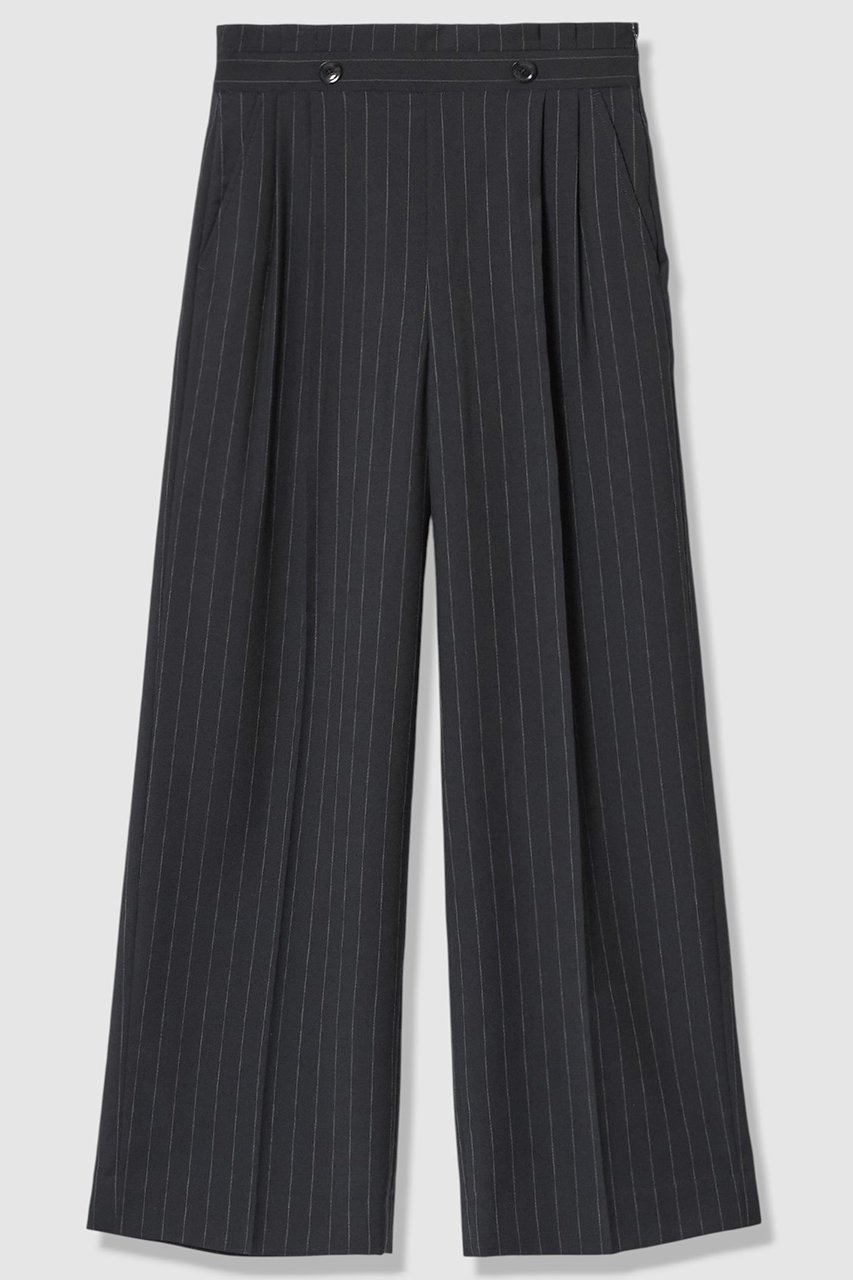 【アルアバイル/allureville】のTWストライプウェストタックパンツ 人気、トレンドファッション・服の通販 founy(ファニー) 　ファッション　Fashion　レディースファッション　Fashion for Women　パンツ　Pants & Trousers　2026年　2026　おすすめ　Recommended / Our Picks　エレガント 上品　Elegant　サマー　Summer, Summer Style　ジャケット　Jacket, Outerwear　ストライプ　Stripe, Striped Pattern　ハーフ　Half, Half-Length　マニッシュ　Mannish, Boyish　夏　Summer　春　Spring　S/S・春夏　SS, Spring/Summer, Warm Season　 other-1|ID: prp329100004855428 ipo3291000000035776895