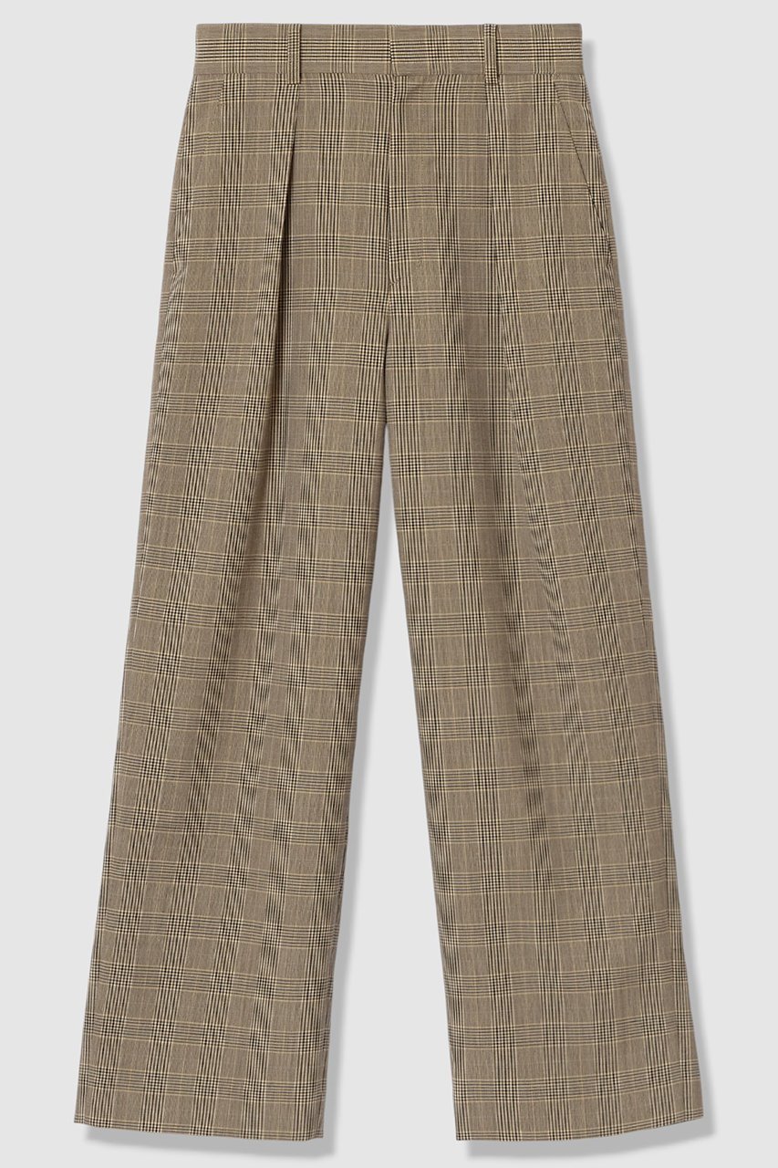 【アルアバイル/allureville】のディープタックチェックパンツ 人気、トレンドファッション・服の通販 founy(ファニー) 　ファッション　Fashion　レディースファッション　Fashion for Women　パンツ　Pants & Trousers　2026年　2026　クール　Cool, Chic　ジャケット　Jacket, Outerwear　スラックス　Slacks, Dress Pants　セットアップ　Set-Up, Coordinated Outfit　チェック　Check, Plaid, Tartan　バランス　Balance, Style Balance　ボトム　Bottoms, Lower Wear　モダン　Modern, Contemporary　夏　Summer　春　Spring　S/S・春夏　SS, Spring/Summer, Warm Season　 other-1|ID: prp329100004855430 ipo3291000000035776912