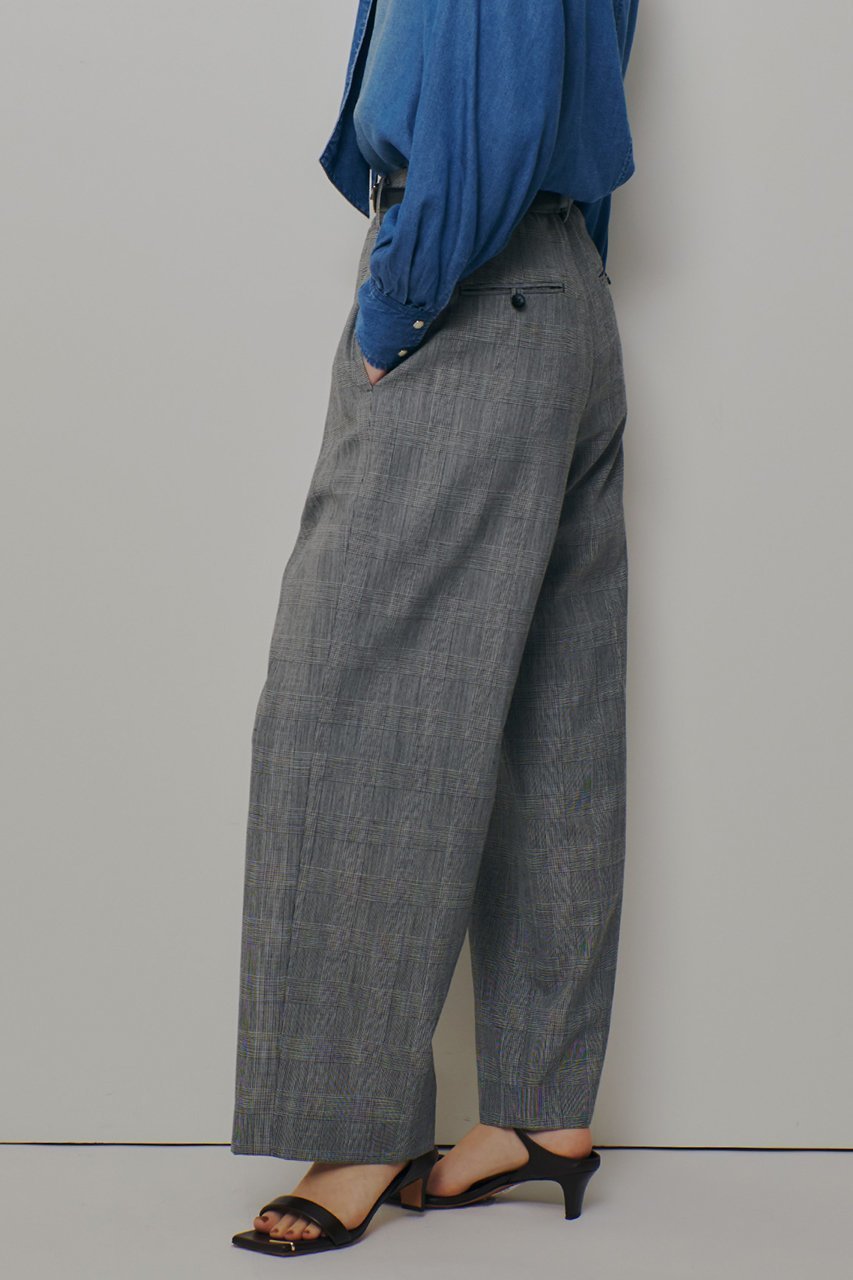 【アルアバイル/allureville】のディープタックチェックパンツ 人気、トレンドファッション・服の通販 founy(ファニー) 　ファッション　Fashion　レディースファッション　Fashion for Women　パンツ　Pants & Trousers　2026年　2026　クール　Cool, Chic　ジャケット　Jacket, Outerwear　スラックス　Slacks, Dress Pants　セットアップ　Set-Up, Coordinated Outfit　チェック　Check, Plaid, Tartan　バランス　Balance, Style Balance　ボトム　Bottoms, Lower Wear　モダン　Modern, Contemporary　夏　Summer　春　Spring　S/S・春夏　SS, Spring/Summer, Warm Season　other-8|ID: prp329100004855430 ipo3291000000035776921