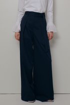 【アルアバイル/allureville】のサテンストレッチベルテッドパンツ ネイビー|ID: prp329100004855431 ipo3291000000036930667