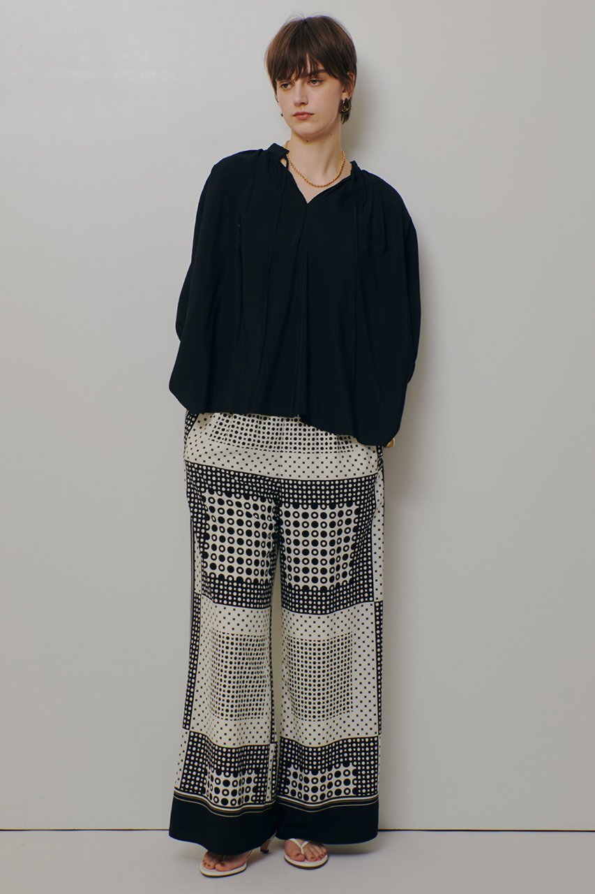 【アルアバイル/allureville】の幾何プリントイージーパンツ 人気、トレンドファッション・服の通販 founy(ファニー) 　ファッション　Fashion　レディースファッション　Fashion for Women　パンツ　Pants & Trousers　2026年　2026　パッチワーク　Patchwork, Mixed Fabric　プリント　Print, Printed Pattern　モダン　Modern, Contemporary　リラックス　Relax, Relaxed Fit　夏　Summer　春　Spring　S/S・春夏　SS, Spring/Summer, Warm Season　other-5|ID: prp329100004855433 ipo3291000000035776947