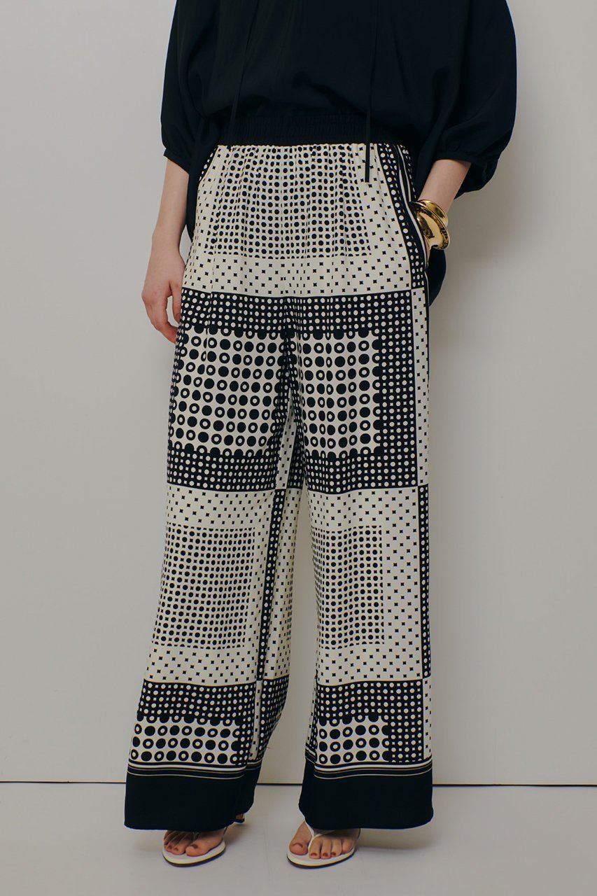 【アルアバイル/allureville】の幾何プリントイージーパンツ 人気、トレンドファッション・服の通販 founy(ファニー) 　ファッション　Fashion　レディースファッション　Fashion for Women　パンツ　Pants & Trousers　2026年　2026　パッチワーク　Patchwork, Mixed Fabric　プリント　Print, Printed Pattern　モダン　Modern, Contemporary　リラックス　Relax, Relaxed Fit　夏　Summer　春　Spring　S/S・春夏　SS, Spring/Summer, Warm Season　other-6|ID: prp329100004855433 ipo3291000000035776948
