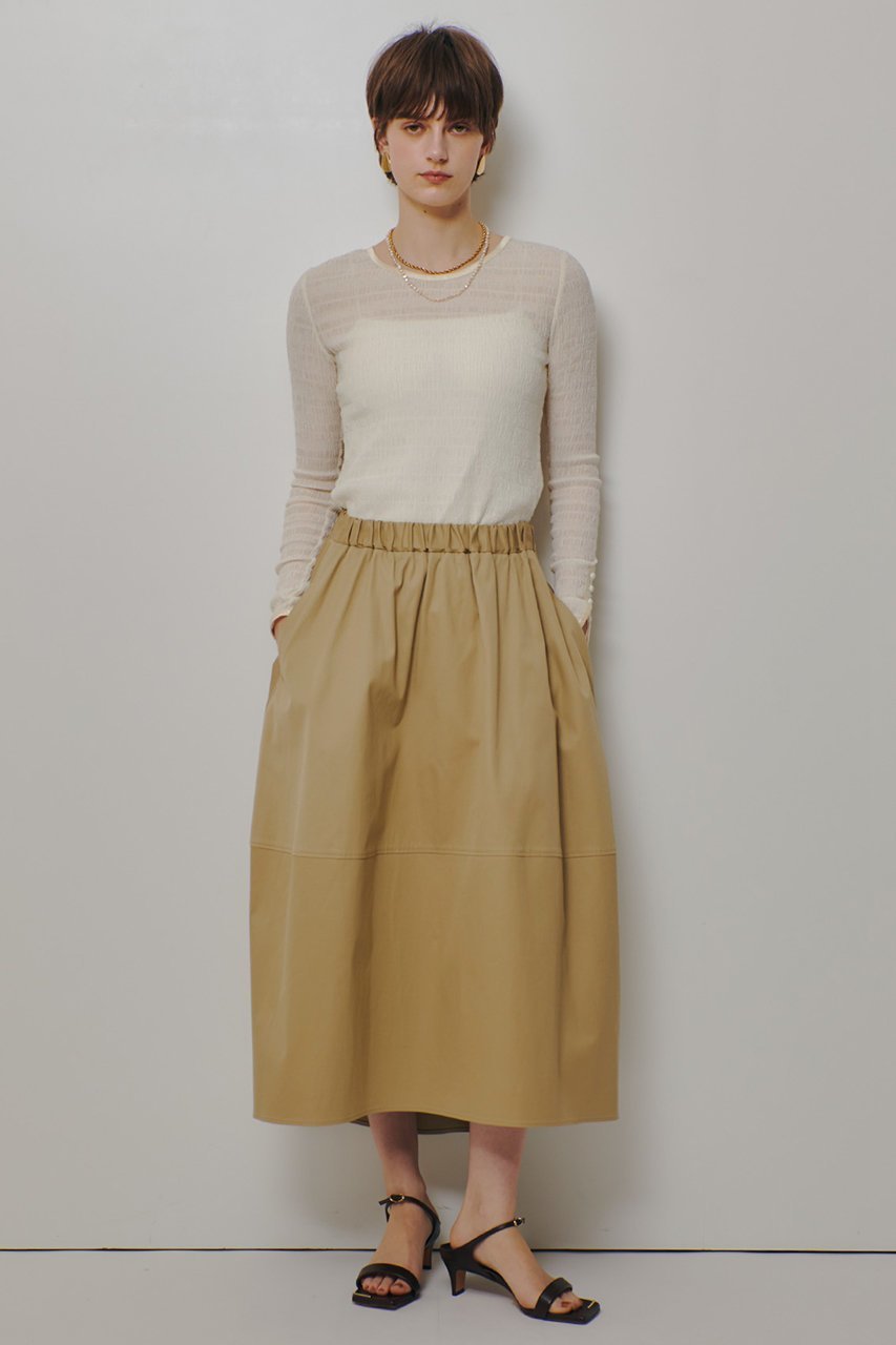 【アルアバイル/allureville】のチノバルーンギャザースカート 人気、トレンドファッション・服の通販 founy(ファニー) 　ファッション　Fashion　レディースファッション　Fashion for Women　スカート　Skirts　ロングスカート　Long Skirts / Maxi & Midi Skirts　2026年　2026　バルーン　Balloon, Balloon Silhouette　フォルム　Silhouette, Form　ロング　Long, Long-Length　夏　Summer　春　Spring　S/S・春夏　SS, Spring/Summer, Warm Season　other-7|ID: prp329100004855434 ipo3291000000035776958