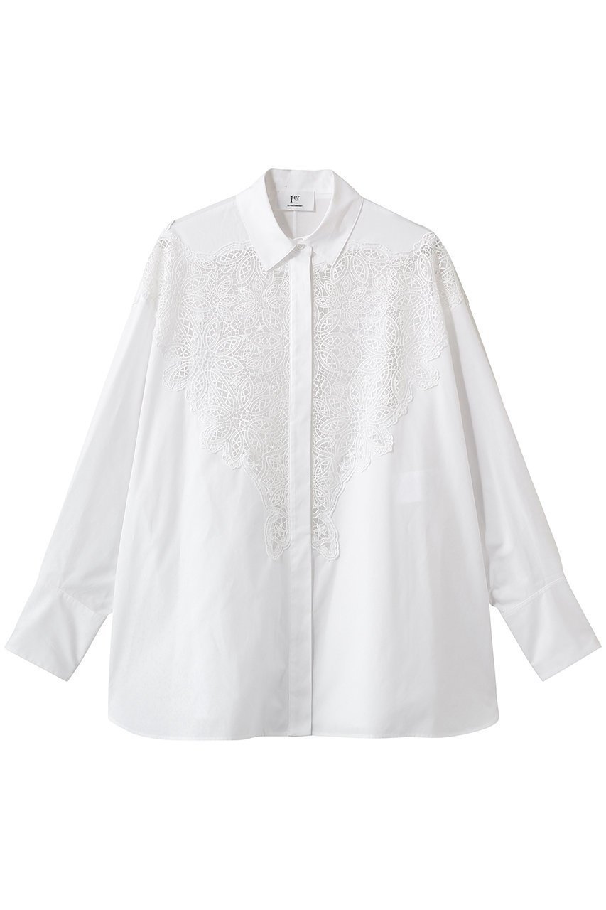 【プルミエ アロンディスモン/1er Arrondissement】のケミカルレースシャツ 人気、トレンドファッション・服の通販 founy(ファニー) 　ファッション　Fashion　レディースファッション　Fashion for Women　トップス・カットソー　Cut & Sew Tops　シャツ・ブラウス・オフィスカジュアル　Elegant Blouses & Button-Ups　2026年　2026　ケミカル　Chemical, Chemical Wash　シンプル　Simple, Minimal　スリーブ　Sleeve, Long Sleeve / Short Sleeve　フロント　Front, Front Design　ボトム　Bottoms, Lower Wear　レース　Lace, Lace Fabric　ロング　Long, Long-Length　夏　Summer　春　Spring　S/S・春夏　SS, Spring/Summer, Warm Season　 other-1|ID: prp329100004855457 ipo3291000000035777094