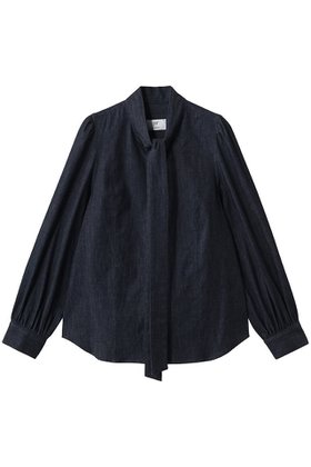 【プルミエ アロンディスモン/1er Arrondissement】のライトデニムボウタイブラウス 人気、トレンドファッション・服の通販 founy(ファニー) ファッション Fashion レディースファッション Fashion for Women トップス・カットソー Cut & Sew Tops シャツ・ブラウス・オフィスカジュアル Elegant Blouses & Button-Ups 2026年 2026 スリーブ Sleeve, Long Sleeve / Short Sleeve デニム Denim, Jeans Material ロング Long, Long-Length エレガント 上品 Elegant 夏 Summer 定番 Standard, Basic Item 春 Spring S/S・春夏 SS, Spring/Summer, Warm Season |ID:prp329100004855458
