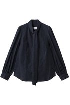 【プルミエ アロンディスモン/1er Arrondissement】のライトデニムボウタイブラウス 人気、トレンドファッション・服の通販 founy(ファニー) ファッション Fashion レディースファッション Fashion for Women トップス・カットソー Cut & Sew Tops シャツ・ブラウス・オフィスカジュアル Elegant Blouses & Button-Ups 2026年 2026 スリーブ Sleeve, Long Sleeve / Short Sleeve デニム Denim, Jeans Material ロング Long, Long-Length エレガント 上品 Elegant 夏 Summer 定番 Standard, Basic Item 春 Spring S/S・春夏 SS, Spring/Summer, Warm Season thumbnail インディゴ|ID: prp329100004855458 ipo3291000000035777101