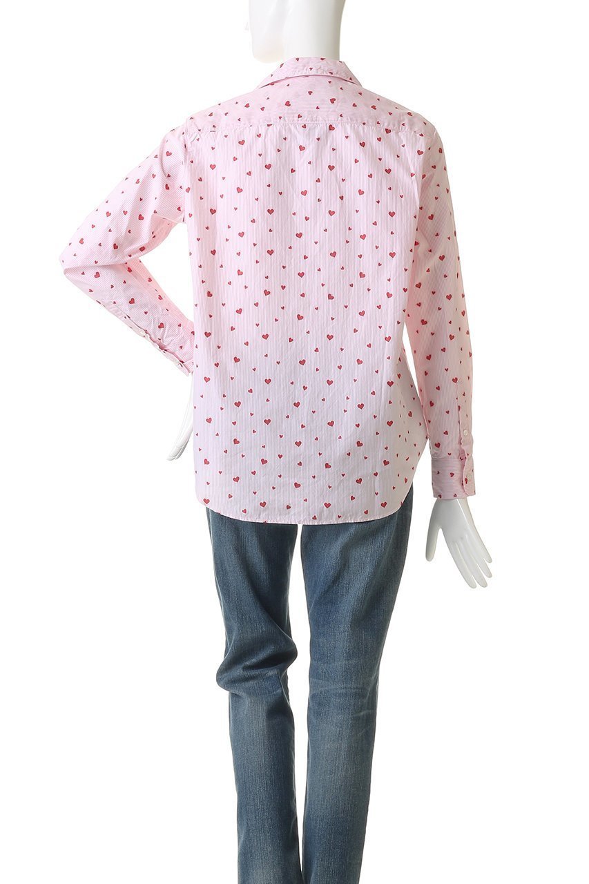 【フランク&アイリーン/Frank&Eileen】のEILEEN イタリアンコットン ストライプハート シャツ 人気、トレンドファッション・服の通販 founy(ファニー) 　ファッション　Fashion　レディースファッション　Fashion for Women　トップス・カットソー　Cut & Sew Tops　シャツ・ブラウス・オフィスカジュアル　Elegant Blouses & Button-Ups　2026年　2026　ストライプ　Stripe, Striped Pattern　スリーブ　Sleeve, Long Sleeve / Short Sleeve　デニム　Denim, Jeans Material　フレア　Flare, Flared　ロング　Long, Long-Length　夏　Summer　春　Spring　S/S・春夏　SS, Spring/Summer, Warm Season　other-4|ID: prp329100004855459 ipo3291000000035777110