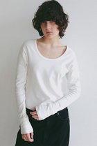 【エトレトウキョウ/ETRE TOKYO】のオーガニックコットンUネックロンTee 人気、トレンドファッション・服の通販 founy(ファニー) ファッション Fashion レディースファッション Fashion for Women トップス・カットソー Cut & Sew Tops シャツ・ブラウス・オフィスカジュアル Elegant Blouses & Button-Ups ロングTシャツ・Tシャツ Longline T-Shirts & Tees カットソー・ベーシックTシャツ Cut-and-Sewn Tops / Stretch Tees & Basics インナー Innerwear 春 Spring カーディガン Cardigan, Knitwear ジャケット Jacket, Outerwear スリーブ Sleeve, Long Sleeve / Short Sleeve デコルテ Décolleté, Neckline デニム Denim, Jeans Material なめらか Smooth, Silky Texture バランス Balance, Style Balance フィット Fit, Slim Fit ロング Long, Long-Length ワイド Wide, Wide Fit S/S・春夏 SS, Spring/Summer, Warm Season 夏 Summer 2026年 2026 thumbnail ホワイト|ID: prp329100004856712 ipo3291000000035820292
