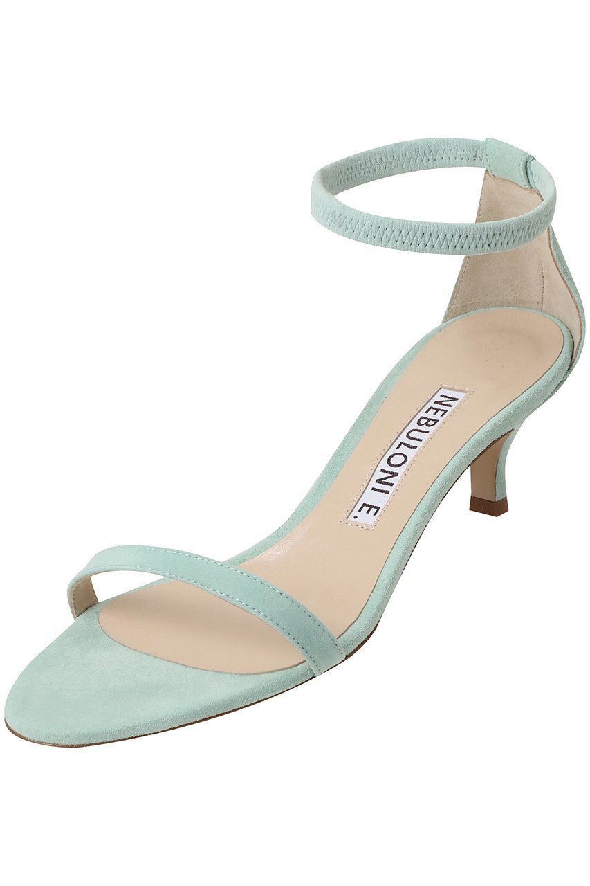 【ネブローニ/NEBULONI E】のスエードアンクルストラップサンダル インテリア・キッズ・メンズ・レディースファッション・服の通販 founy(ファニー) 　ファッション　Fashion　レディースファッション　Fashion for Women　2026年　2026　サンダル　Sandals, Summer Shoes　夏　Summer　春　Spring　S/S・春夏　SS, Spring/Summer, Warm Season　【ELLE SHOP限定】エメラルド|ID: prp329100004856716 ipo3291000000035820358