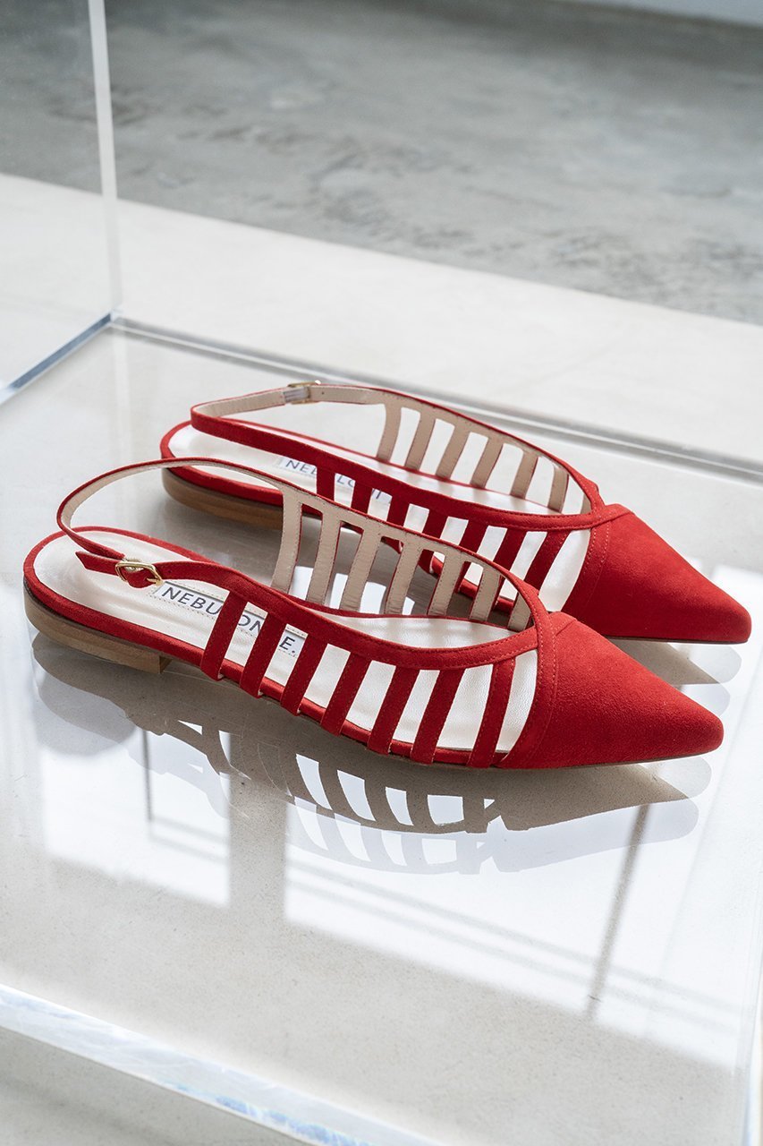 【ネブローニ/NEBULONI E】のカットワークスリングバックシューズ 大人の最旬トレンドファッション＆コーディネート founy(ファウニー) 　ファッション　Fashion　レディースファッション　Fashion for Women　バッグ　Bags　イエロー　Yellow　シューズ　Shoes, Footwear　フラット　Flat, Flat Shoes　モダン　Modern, Contemporary　other-2|ID: prp329100004856721 ipo3291000000036905000