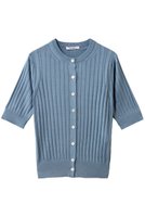 【スローン/SLOANE】の18Gワイドリブ シルク 5分袖クルーネックカーディガン 人気、トレンドファッション・服の通販 founy(ファニー) ファッション Fashion レディースファッション Fashion for Women トップス・カットソー Cut & Sew Tops ニット Knit Tops & Sweaters カーディガン・羽織り Layered Style Cardigans 2026年 2026 なめらか Smooth, Silky Texture カーディガン Cardigan, Knitwear シルク Silk, 100% Silk フィット Fit, Slim Fit ワイドリブ Wide Rib, Wide Ribbed Knit エレガント 上品 Elegant 夏 Summer 春 Spring S/S・春夏 SS, Spring/Summer, Warm Season |ID:prp329100004856730