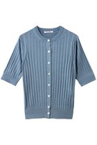 【スローン/SLOANE】の18Gワイドリブ シルク 5分袖クルーネックカーディガン 人気、トレンドファッション・服の通販 founy(ファニー) ファッション Fashion レディースファッション Fashion for Women トップス・カットソー Cut & Sew Tops ニット Knit Tops & Sweaters カーディガン・羽織り Layered Style Cardigans 2026年 2026 なめらか Smooth, Silky Texture カーディガン Cardigan, Knitwear シルク Silk, 100% Silk フィット Fit, Slim Fit ワイドリブ Wide Rib, Wide Ribbed Knit エレガント 上品 Elegant 夏 Summer 春 Spring S/S・春夏 SS, Spring/Summer, Warm Season thumbnail ライトブルー|ID: prp329100004856730 ipo3291000000035820548