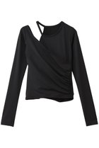 【ジュリエ/Julier】のエコシーベア天ロングスリーブプルオーバー/パット付 人気、トレンドファッション・服の通販 founy(ファニー) ファッション Fashion レディースファッション Fashion for Women トップス・カットソー Cut & Sew Tops カジュアルプルオーバー・ニットトップス Pullovers & Knit Tops / Casual Pullovers スポーツウェア Functional & Stylish Sportswear スポーツ トップス Athletic Tops / Workout Tops / Training Shirts カシュクール Wrap Design スポーツ Sports, Activewear フィット Fit, Slim Fit ヨガ Yoga, Yoga Wear ワーク Workwear, Utility Style 新作・新入荷 New Arrivals / New In thumbnail ブラック|ID: prp329100004856736 ipo3291000000035820672