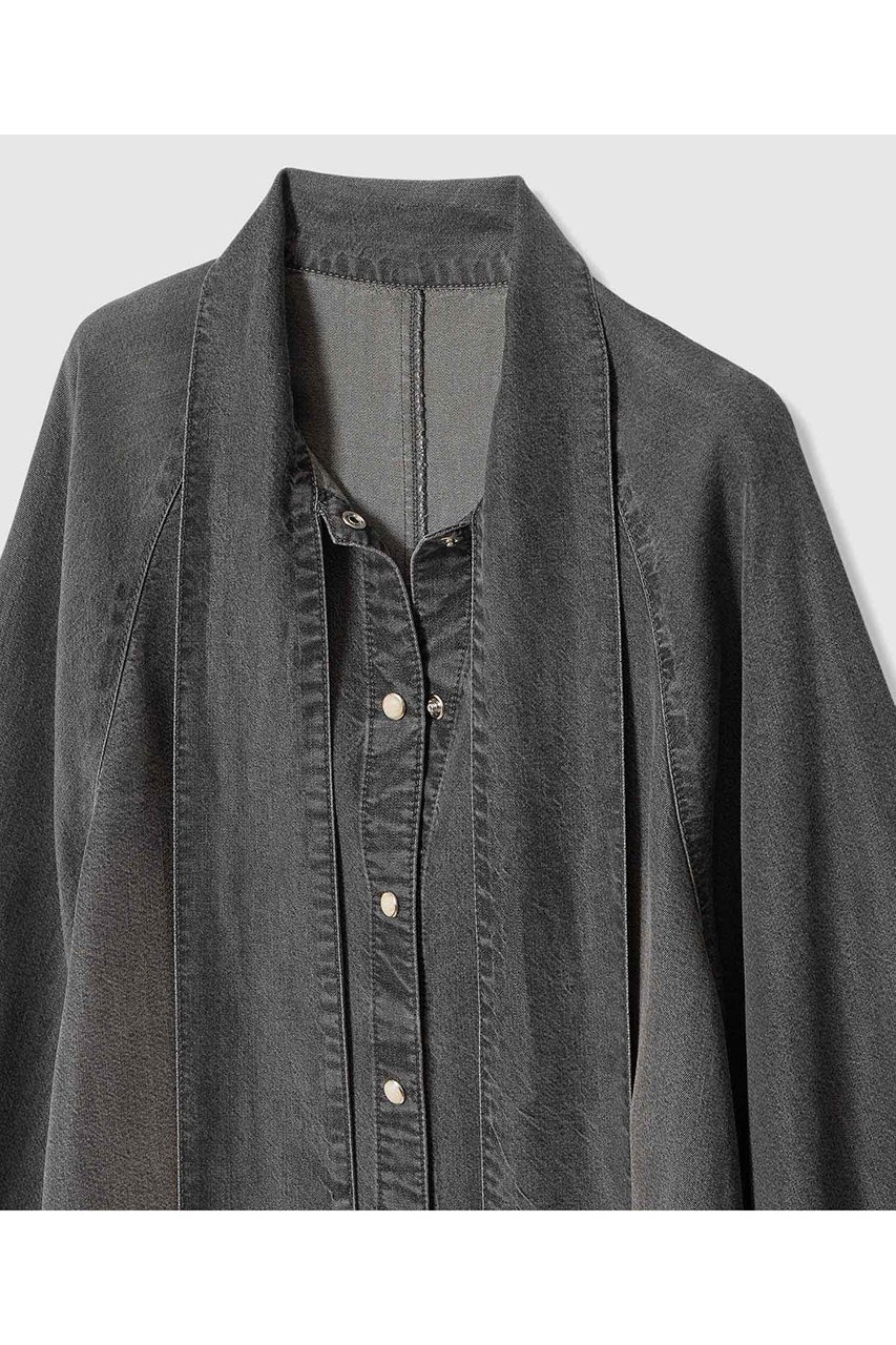 【アルアバイル/allureville】の【WEB・一部店舗別注】デニムボウブラウス 人気、トレンドファッション・服の通販 founy(ファニー) 　ファッション　Fashion　レディースファッション　Fashion for Women　トップス・カットソー　Cut & Sew Tops　シャツ・ブラウス・オフィスカジュアル　Elegant Blouses & Button-Ups　2026年　2026　ウエスタン　Western Style　ジャケット　Jacket, Outerwear　スリーブ　Sleeve, Long Sleeve / Short Sleeve　ツイード　Twill, Twill Weave　デニム　Denim, Jeans Material　ドット　Polka Dot, Dot Pattern　フェミニン　Feminine, Girly　マニッシュ　Mannish, Boyish　リボン　Ribbon, Bow　ロング　Long, Long-Length　ヴィンテージ　Vintage Style　別注　Limited Edition, Custom Order　夏　Summer　春　Spring　S/S・春夏　SS, Spring/Summer, Warm Season　other-4|ID: prp329100004856741 ipo3291000000035820750