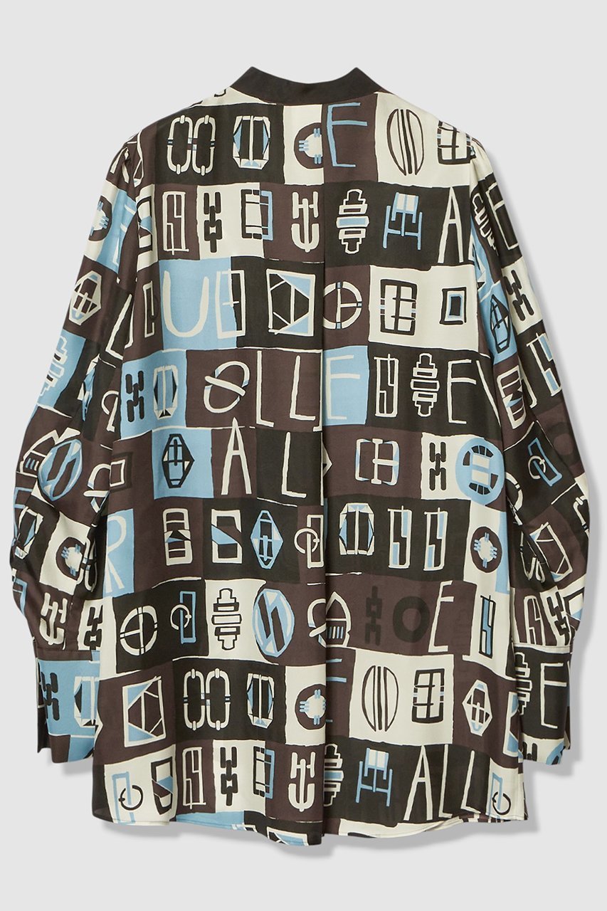 【アルアバイル/allureville】のパッチワークプリントボウブラウス 人気、トレンドファッション・服の通販 founy(ファニー) 　ファッション　Fashion　レディースファッション　Fashion for Women　トップス・カットソー　Cut & Sew Tops　シャツ・ブラウス・オフィスカジュアル　Elegant Blouses & Button-Ups　2026年　2026　エレガント 上品　Elegant　スリーブ　Sleeve, Long Sleeve / Short Sleeve　パッチワーク　Patchwork, Mixed Fabric　ブロック　Block, Solid Block Pattern　プリント　Print, Printed Pattern　モダン　Modern, Contemporary　モチーフ　Motif, Design Theme　ロング　Long, Long-Length　夏　Summer　手描き　Hand-Drawn, Illustrated　春　Spring　S/S・春夏　SS, Spring/Summer, Warm Season　other-2|ID: prp329100004856742 ipo3291000000035820760