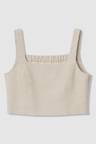 【アルアバイル/allureville】のシャークスキンショートジレ ベージュ|ID: prp329100004856743 ipo3291000000036102787