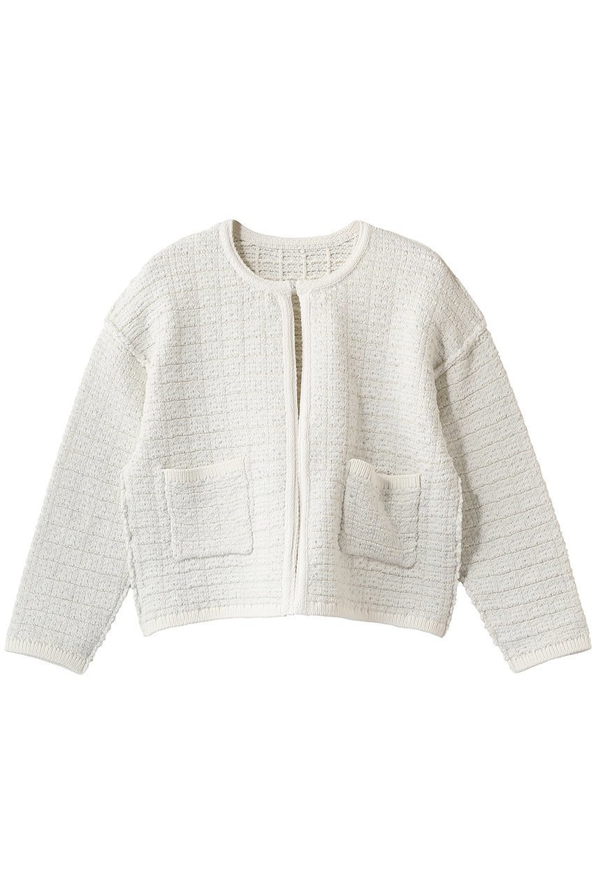 【アルアバイル/allureville】のリバーシブルツィードカーディガン 人気、トレンドファッション・服の通販 founy(ファニー) 　ファッション　Fashion　レディースファッション　Fashion for Women　トップス・カットソー　Cut & Sew Tops　ニット　Knit Tops & Sweaters　カーディガン・羽織り　Layered Style Cardigans　2026年　2026　カーディガン　Cardigan, Knitwear　コンパクト　Compact, Small Size　ショルダー　Shoulder, Shoulder Strap　チェック　Check, Plaid, Tartan　トリミング　Trimming, Decorative Edge　ドロップ　Drop Shoulder, Dropped Style　ポケット　Pocket, Pocket Detail　夏　Summer　春　Spring　S/S・春夏　SS, Spring/Summer, Warm Season　 other-1|ID: prp329100004856745 ipo3291000000035820802