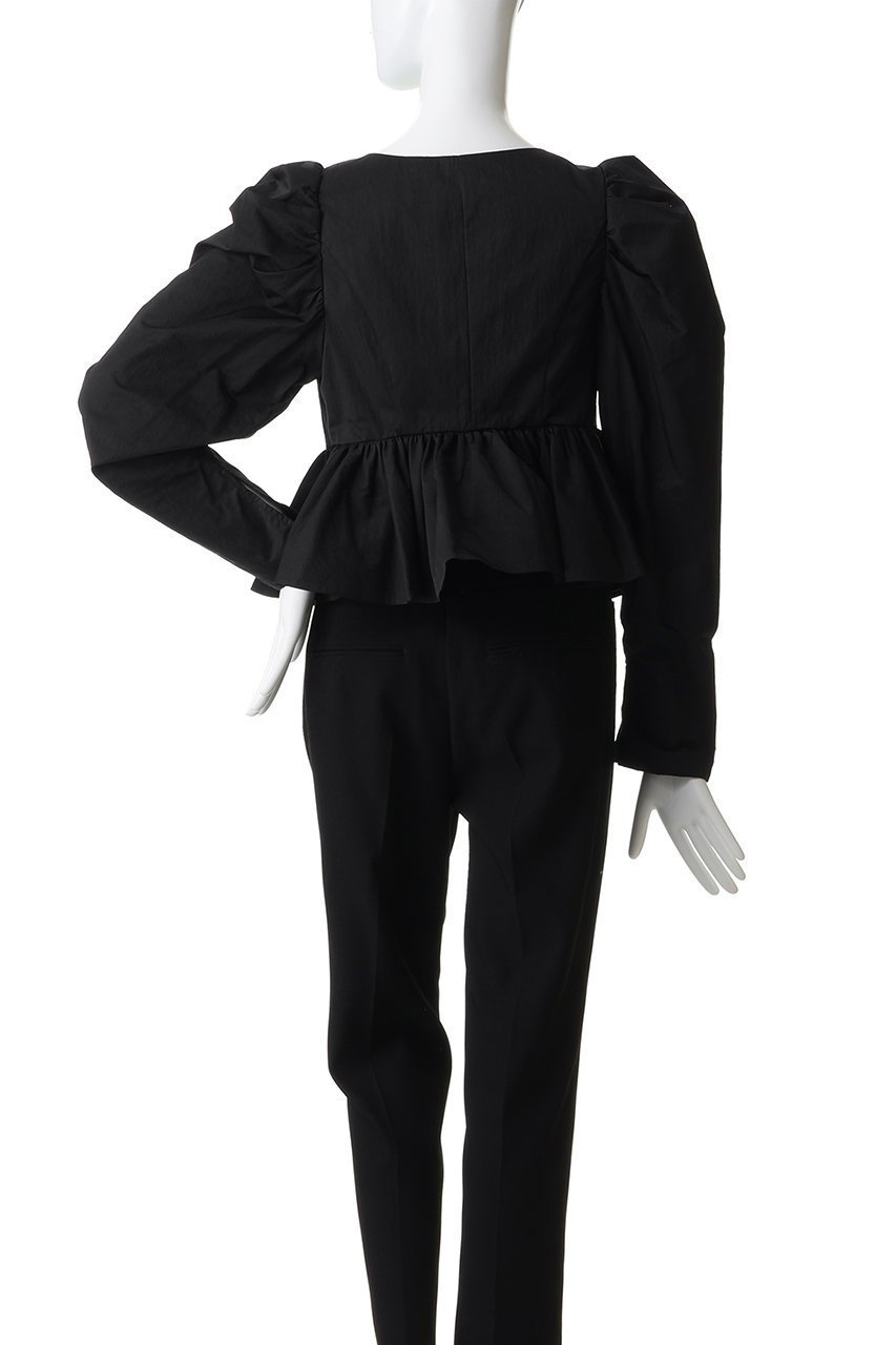 【クラネ/CLANE】のSHORT PEPLUM RIBBON TOPS シャツ/ブラウス 人気、トレンドファッション・服の通販 founy(ファニー) 　ファッション　Fashion　レディースファッション　Fashion for Women　トップス・カットソー　Cut & Sew Tops　シャツ・ブラウス・オフィスカジュアル　Elegant Blouses & Button-Ups　2026年　2026　コンパクト　Compact, Small Size　スリーブ　Sleeve, Long Sleeve / Short Sleeve　フェミニン　Feminine, Girly　フロント　Front, Front Design　プリーツ　Pleats, Pleated　マニッシュ　Mannish, Boyish　モダン　Modern, Contemporary　リボン　Ribbon, Bow　ロング　Long, Long-Length　夏　Summer　春　Spring　S/S・春夏　SS, Spring/Summer, Warm Season　other-4|ID: prp329100004856748 ipo3291000000035820846