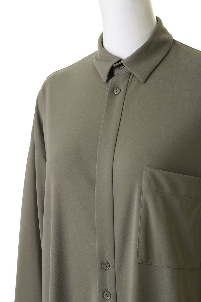 【エリオポール/heliopole】のドライタッチスムースシャツドレス 人気、トレンドファッション・服の通販 founy(ファニー) 　ファッション　Fashion　レディースファッション　Fashion for Women　ワンピース　Dresses　フォーマル・パーティードレス・結婚式用ドレス　Elegant & Casual Dresses　チュニック　Tunic Tops & Dresses　2026年　2026　エレガント 上品　Elegant　シンプル　Simple, Minimal　チュニック　Tunic, Long Top　ドレス　Dress, One-Piece　ドレープ　Drape, Draping Fabric　フロント　Front, Front Design　ロング　Long, Long-Length　夏　Summer　春　Spring　S/S・春夏　SS, Spring/Summer, Warm Season　other-5|ID: prp329100004856757 ipo3291000000035820947