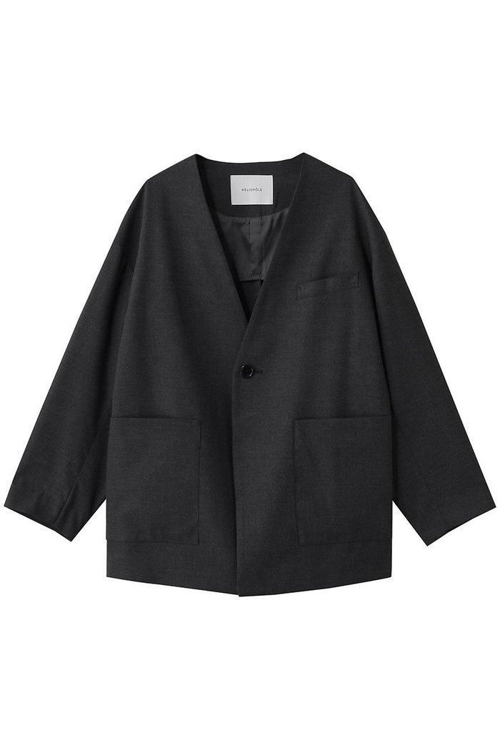 【エリオポール/heliopole】のthe ELLISON ジャケット(NO COLLAR) インテリア・キッズ・メンズ・レディースファッション・服の通販 founy(ファニー) https://founy.com/ ファッション Fashion レディースファッション Fashion for Women アウター Coat / Outerwear Collection レディースジャケット・軽アウター Jackets 2026年 2026 ジャケット Jacket, Outerwear 夏 Summer 春 Spring S/S・春夏 SS, Spring/Summer, Warm Season |ID: prp329100004856759 ipo3291000000035820975