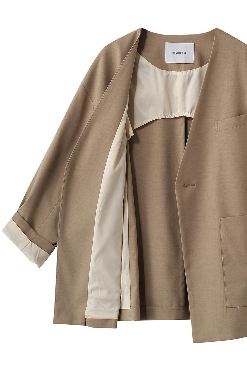 【エリオポール/heliopole】のthe ELLISON ジャケット(NO COLLAR) 人気、トレンドファッション・服の通販 founy(ファニー) ファッション Fashion レディースファッション Fashion for Women アウター Coat / Outerwear Collection レディースジャケット・軽アウター Jackets ジャケット Jacket, Outerwear 再入荷 Restock / Back in Stock 夏 Summer 春 Spring S/S・春夏 SS, Spring/Summer, Warm Season other-6|ID: prp329100004856759 ipo3291000000036639925