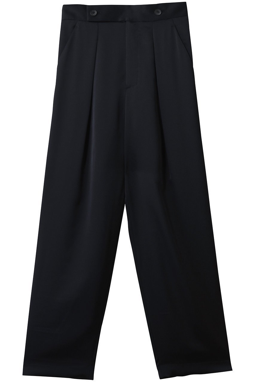 【デザイン ワークス/DESIGN WORKS】の【セットアップ対応】グレーステーパードパンツ インテリア・キッズ・メンズ・レディースファッション・服の通販 founy(ファニー) 　ファッション　Fashion　レディースファッション　Fashion for Women　セットアップ　Matching Sets　レディースパンツ・ボトムス　Pants & Trousers / Bottoms　パンツ　Pants & Trousers　2026年　2026　カットソー　Cut and Sewn Top　ジャケット　Jacket, Outerwear　セットアップ　Set-Up, Coordinated Outfit　リラックス　Relax, Relaxed Fit　エレガント 上品　Elegant　夏　Summer　春　Spring　S/S・春夏　SS, Spring/Summer, Warm Season　軽量　Lightweight, Ultra Light　ビジネス 仕事 通勤　Business / Work / Commuting　ネイビー|ID: prp329100004856761 ipo3291000000035821002