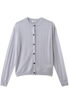 【ジェイドット/j.】のハイゲージニット 透かし編みカーディガン ライトグレー|ID: prp329100004856764 ipo3291000000036102935