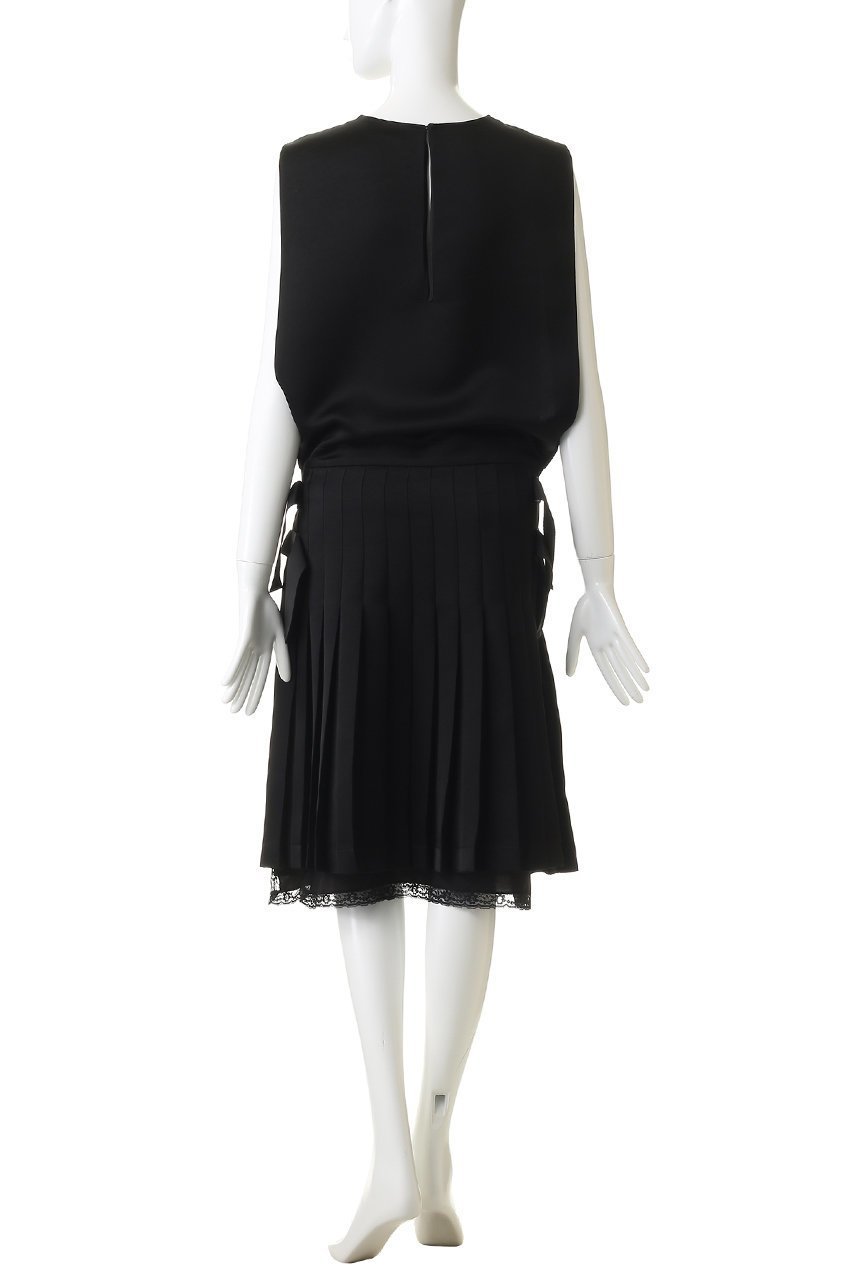 【ジェイドット/j.】のダブルサテン レイヤードプリーツワンピース 人気、トレンドファッション・服の通販 founy(ファニー) 　ファッション　Fashion　レディースファッション　Fashion for Women　ワンピース　Dresses　チュニック　Tunic Tops & Dresses　サテン　Satin, Glossy Fabric　ジュエリー　Jewelry, Accessories　ダブル　Double, Double-Breasted　チュニック　Tunic, Long Top　プリーツ　Pleats, Pleated　ポケット　Pocket, Pocket Detail　リュクス　Luxury, Elegant, High-End, Chic　レース　Lace, Lace Fabric　ロング　Long, Long-Length　エレガント 上品　Elegant　新作・新入荷　New Arrivals / New In　other-4|ID: prp329100004856766 ipo3291000000035821083