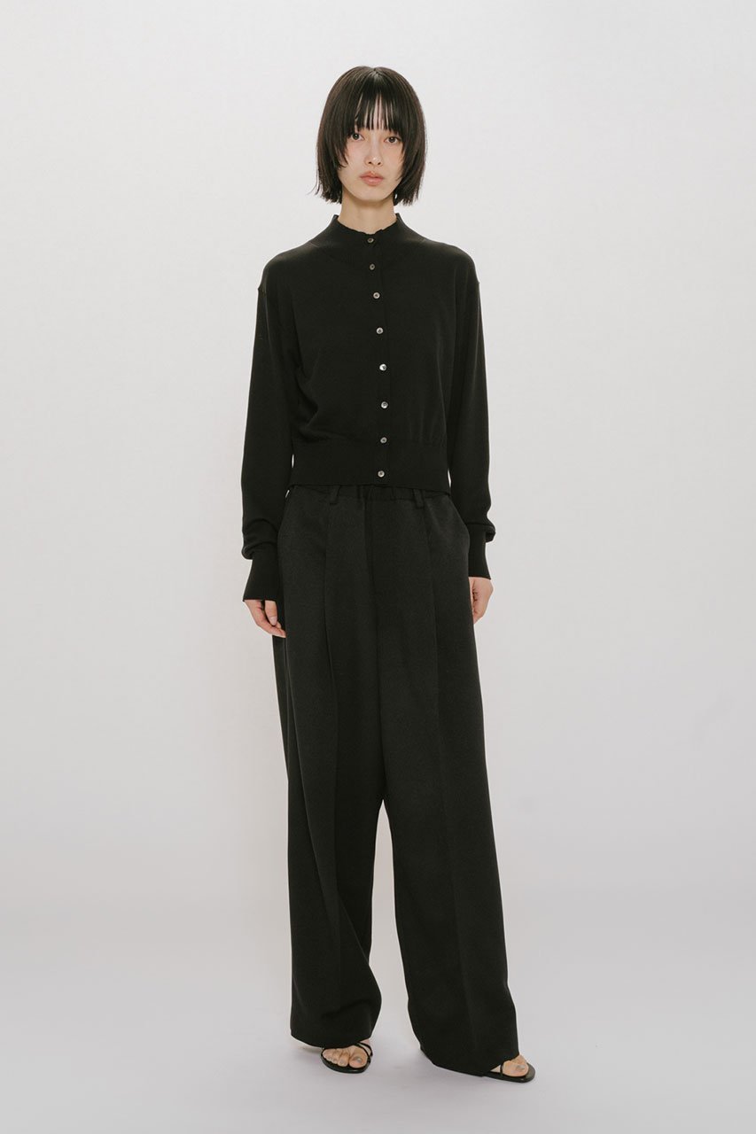 【ミディウミソリッド/MIDIUMISOLID】のh/neck short CD カーディガン 人気、トレンドファッション・服の通販 founy(ファニー) 　ファッション　Fashion　レディースファッション　Fashion for Women　トップス・カットソー　Cut & Sew Tops　ニット　Knit Tops & Sweaters　カーディガン・羽織り　Layered Style Cardigans　カーディガン　Cardigan, Knitwear　コンパクト　Compact, Small Size　ショート　Short, Short Length　シンプル　Simple, Minimal　トレンド　Trend, Trending Now　ハイネック　High Neck, Mock Neck　エレガント 上品　Elegant　other-6|ID: prp329100004856770 ipo3291000000036700202