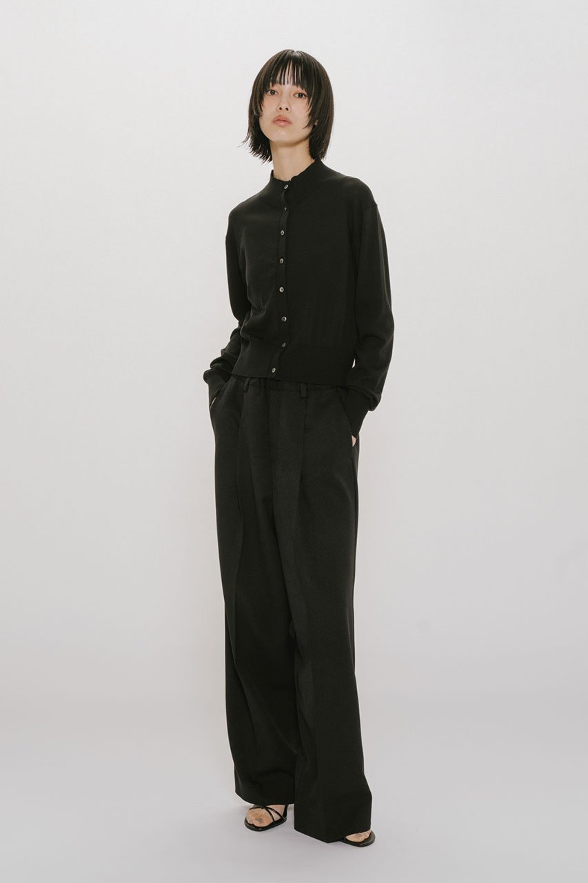 【ミディウミソリッド/MIDIUMISOLID】のh/neck short CD カーディガン 人気、トレンドファッション・服の通販 founy(ファニー) 　ファッション　Fashion　レディースファッション　Fashion for Women　トップス・カットソー　Cut & Sew Tops　ニット　Knit Tops & Sweaters　カーディガン・羽織り　Layered Style Cardigans　カーディガン　Cardigan, Knitwear　コンパクト　Compact, Small Size　ショート　Short, Short Length　シンプル　Simple, Minimal　トレンド　Trend, Trending Now　ハイネック　High Neck, Mock Neck　エレガント 上品　Elegant　other-7|ID: prp329100004856770 ipo3291000000036700204