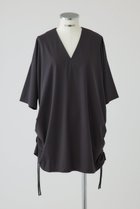 【リムアーク/RIM.ARK】のSide drawstring big T-shirts/Tシャツ 人気、トレンドファッション・服の通販 founy(ファニー) ファッション Fashion レディースファッション Fashion for Women トップス・カットソー Cut & Sew Tops シャツ・ブラウス・オフィスカジュアル Elegant Blouses & Button-Ups ロングTシャツ・Tシャツ Longline T-Shirts & Tees カットソー・ベーシックTシャツ Cut-and-Sewn Tops / Stretch Tees & Basics カットソー Cut and Sewn Top コンパクト Compact, Small Size シャーリング Shirring, Ruched ショート Short, Short Length スリーブ Sleeve, Long Sleeve / Short Sleeve バランス Balance, Style Balance エレガント 上品 Elegant 新作・新入荷 New Arrivals / New In thumbnail グレー|ID: prp329100004856771 ipo3291000000035821195