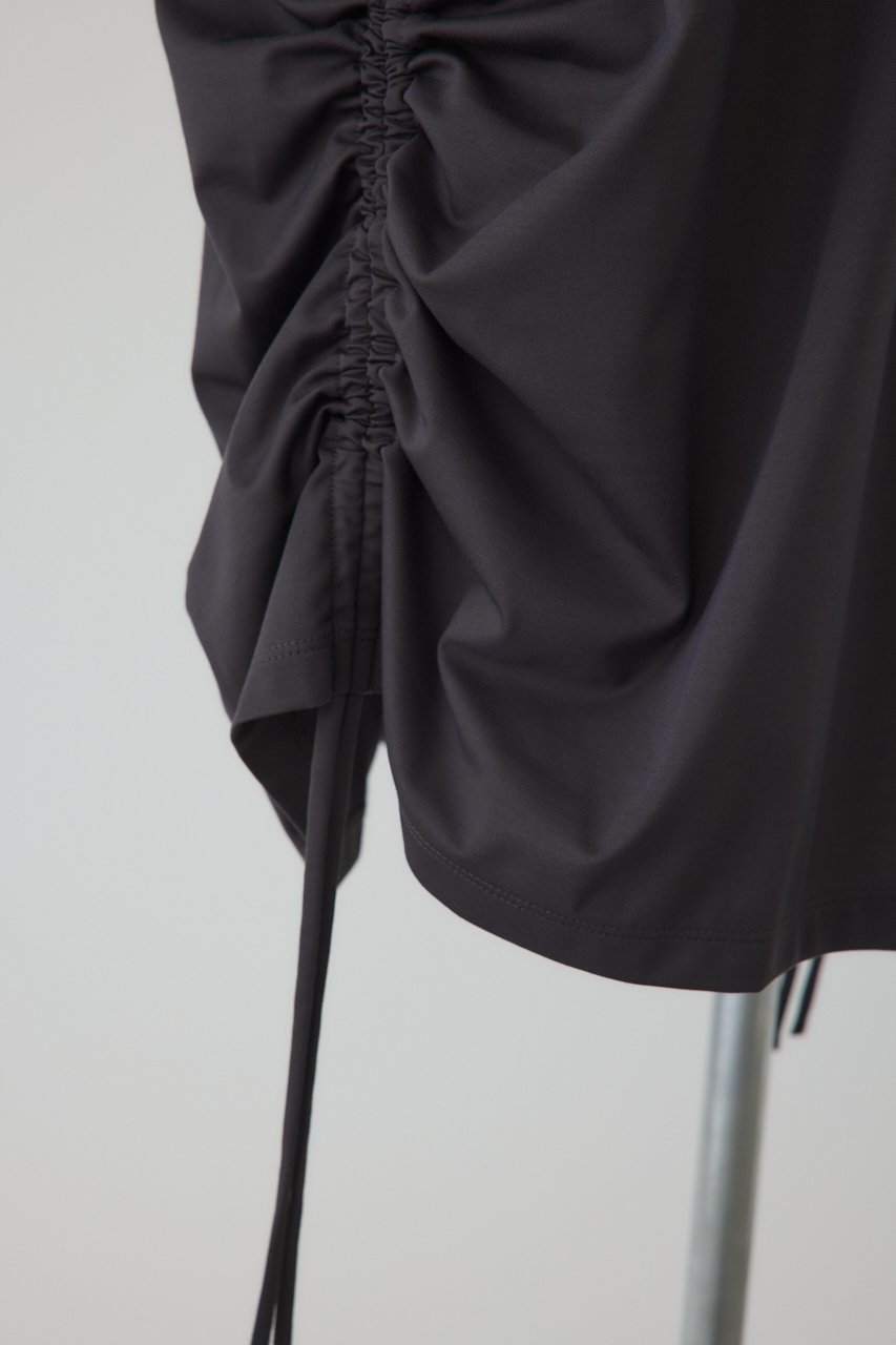 【リムアーク/RIM.ARK】のSide drawstring big T-shirts/Tシャツ 人気、トレンドファッション・服の通販 founy(ファニー) 　ファッション　Fashion　レディースファッション　Fashion for Women　トップス・カットソー　Cut & Sew Tops　シャツ・ブラウス・オフィスカジュアル　Elegant Blouses & Button-Ups　ロングTシャツ・Tシャツ　Longline T-Shirts & Tees　カットソー・ベーシックTシャツ　Cut-and-Sewn Tops / Stretch Tees & Basics　カットソー　Cut and Sewn Top　コンパクト　Compact, Small Size　シャーリング　Shirring, Ruched　ショート　Short, Short Length　スリーブ　Sleeve, Long Sleeve / Short Sleeve　バランス　Balance, Style Balance　エレガント 上品　Elegant　新作・新入荷　New Arrivals / New In　other-8|ID: prp329100004856771 ipo3291000000035821205