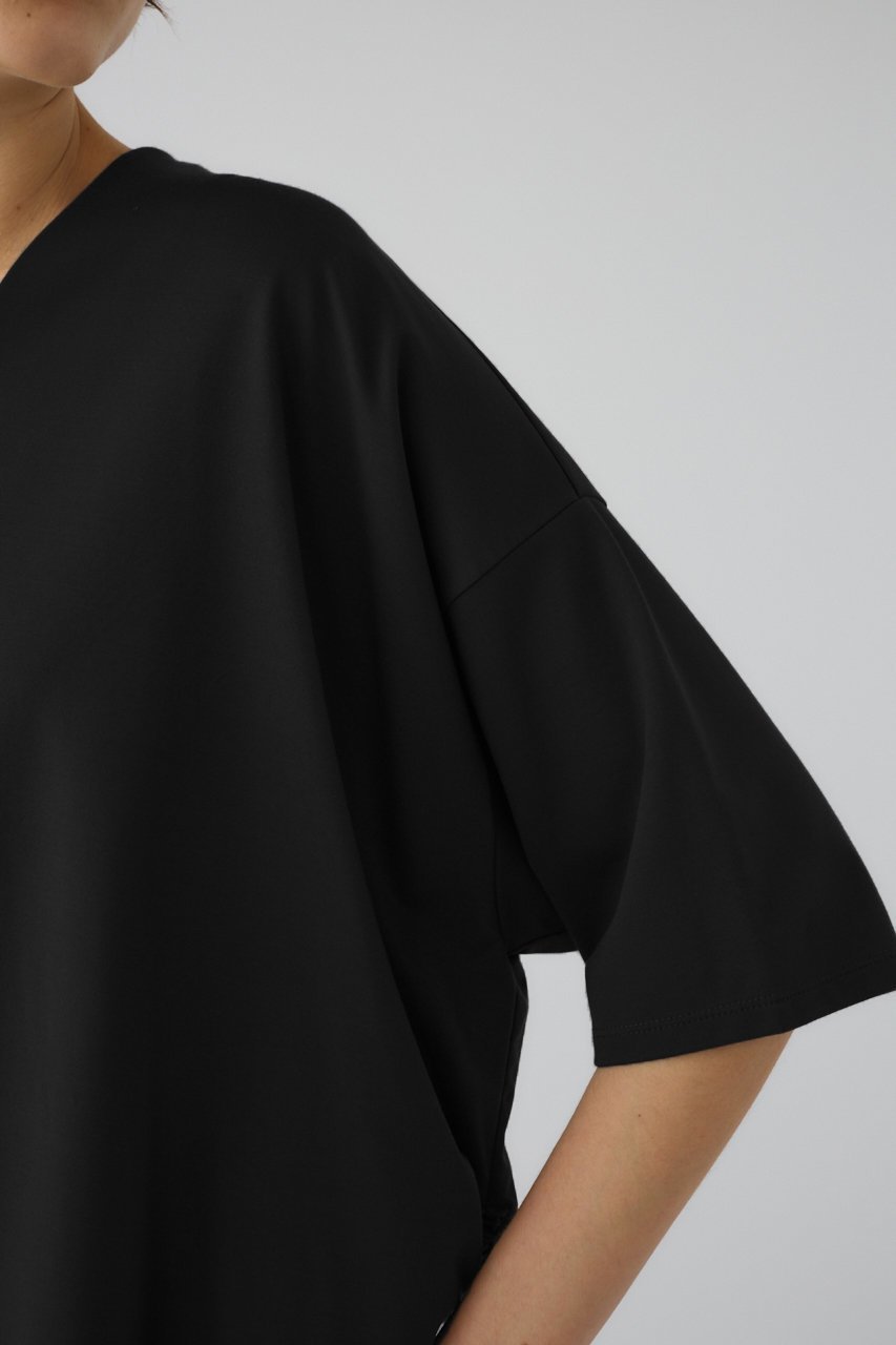 【リムアーク/RIM.ARK】のSide drawstring big T-shirts/Tシャツ 人気、トレンドファッション・服の通販 founy(ファニー) 　ファッション　Fashion　レディースファッション　Fashion for Women　トップス・カットソー　Cut & Sew Tops　シャツ・ブラウス・オフィスカジュアル　Elegant Blouses & Button-Ups　ロングTシャツ・Tシャツ　Longline T-Shirts & Tees　カットソー・ベーシックTシャツ　Cut-and-Sewn Tops / Stretch Tees & Basics　カットソー　Cut and Sewn Top　コンパクト　Compact, Small Size　シャーリング　Shirring, Ruched　ショート　Short, Short Length　スリーブ　Sleeve, Long Sleeve / Short Sleeve　バランス　Balance, Style Balance　エレガント 上品　Elegant　新作・新入荷　New Arrivals / New In　other-8|ID: prp329100004856771 ipo3291000000036644254