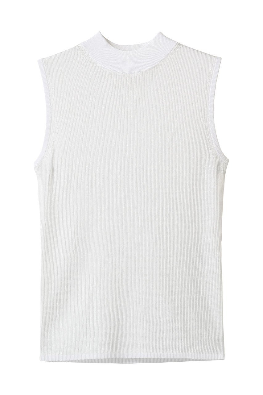 【アナイ/ANAYI】のアセテートポリエステルノースリーブ インテリア・キッズ・メンズ・レディースファッション・服の通販 founy(ファニー) 　ファッション　Fashion　レディースファッション　Fashion for Women　トップス・カットソー　Cut & Sew Tops　ニット　Knit Tops & Sweaters　キャミソール&ノースリーブ　Camisoles & Sleeveless Tops　カジュアルプルオーバー・ニットトップス　Pullovers & Knit Tops / Casual Pullovers　2026年　2026　なめらか　Smooth, Silky Texture　インナー　Innerwear　カーディガン　Cardigan, Knitwear　ジャケット　Jacket, Outerwear　ノースリーブ　Sleeveless, No-Sleeve　フィット　Fit, Slim Fit　エレガント 上品　Elegant　夏　Summer　春　Spring　S/S・春夏　SS, Spring/Summer, Warm Season　秋　Autumn　ホワイト|ID: prp329100004856772 ipo3291000000035821209