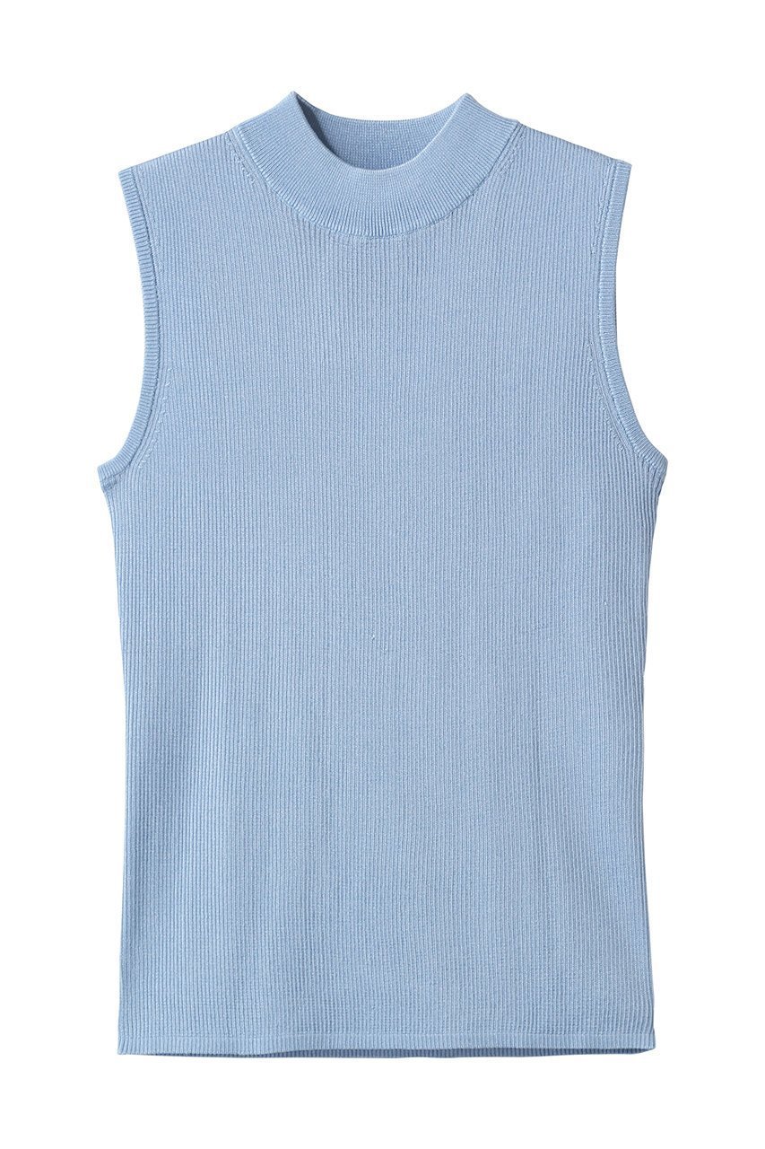 【アナイ/ANAYI】のアセテートポリエステルノースリーブ インテリア・キッズ・メンズ・レディースファッション・服の通販 founy(ファニー) 　ファッション　Fashion　レディースファッション　Fashion for Women　トップス・カットソー　Cut & Sew Tops　ニット　Knit Tops & Sweaters　キャミソール&ノースリーブ　Camisoles & Sleeveless Tops　カジュアルプルオーバー・ニットトップス　Pullovers & Knit Tops / Casual Pullovers　2026年　2026　なめらか　Smooth, Silky Texture　インナー　Innerwear　カーディガン　Cardigan, Knitwear　ジャケット　Jacket, Outerwear　ノースリーブ　Sleeveless, No-Sleeve　フィット　Fit, Slim Fit　エレガント 上品　Elegant　夏　Summer　春　Spring　S/S・春夏　SS, Spring/Summer, Warm Season　秋　Autumn　ブルー|ID: prp329100004856772 ipo3291000000035821212