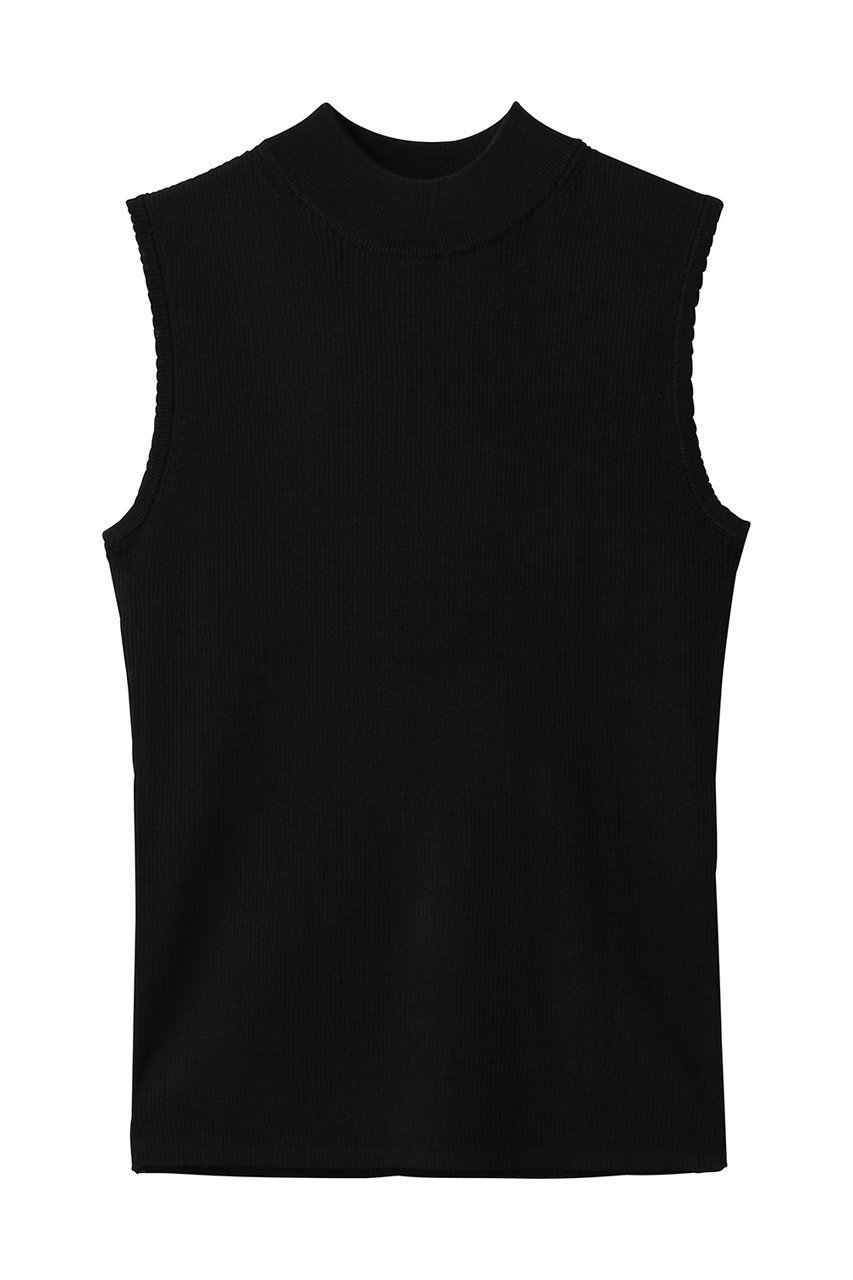 【アナイ/ANAYI】のアセテートポリエステルノースリーブ インテリア・キッズ・メンズ・レディースファッション・服の通販 founy(ファニー) 　ファッション　Fashion　レディースファッション　Fashion for Women　トップス・カットソー　Cut & Sew Tops　ニット　Knit Tops & Sweaters　キャミソール&ノースリーブ　Camisoles & Sleeveless Tops　カジュアルプルオーバー・ニットトップス　Pullovers & Knit Tops / Casual Pullovers　2026年　2026　なめらか　Smooth, Silky Texture　インナー　Innerwear　カーディガン　Cardigan, Knitwear　ジャケット　Jacket, Outerwear　ノースリーブ　Sleeveless, No-Sleeve　フィット　Fit, Slim Fit　エレガント 上品　Elegant　夏　Summer　春　Spring　S/S・春夏　SS, Spring/Summer, Warm Season　秋　Autumn　ブラック|ID: prp329100004856772 ipo3291000000035821216