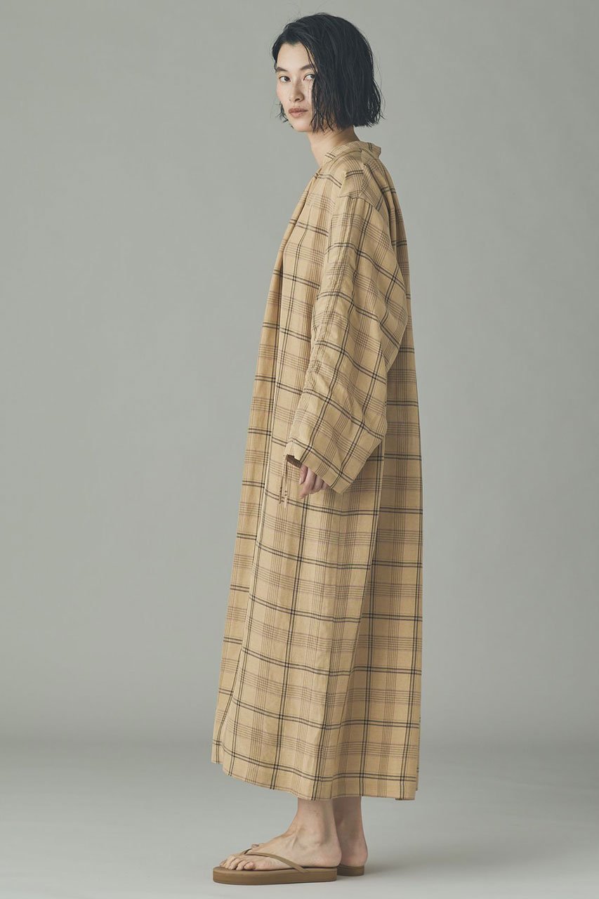 【カレンソロジー/Curensology】の〈C.S.G〉リネンチェックワンピース 人気、トレンドファッション・服の通販 founy(ファニー) 　ファッション　Fashion　レディースファッション　Fashion for Women　ワンピース　Dresses　チュニック　Tunic Tops & Dresses　2026年　2026　おすすめ　Recommended / Our Picks　チュニック　Tunic, Long Top　ドローストリング　Drawstring, Pull Cord　フロント　Front, Front Design　リラックス　Relax, Relaxed Fit　ロング　Long, Long-Length　ワイド　Wide, Wide Fit　ワッシャー　Washer, Crinkled Finish　今季　This Season, Current Season　夏　Summer　春　Spring　S/S・春夏　SS, Spring/Summer, Warm Season　other-6|ID: prp329100004856775 ipo3291000000035821269