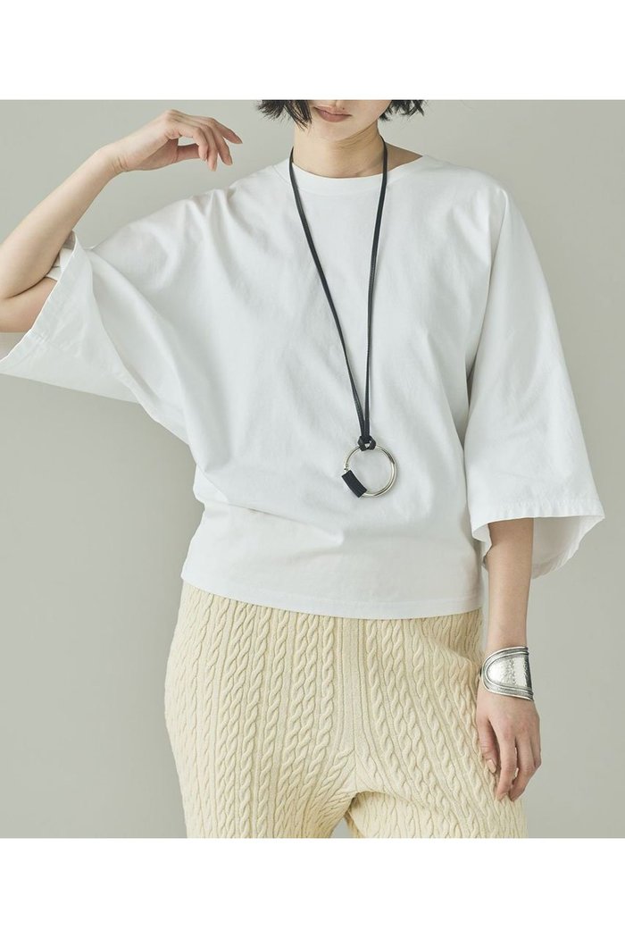 【カレンソロジー/Curensology】のドルマンナローTシャツ インテリア・キッズ・メンズ・レディースファッション・服の通販 founy(ファニー) https://founy.com/ ファッション Fashion レディースファッション Fashion for Women トップス・カットソー Cut & Sew Tops シャツ・ブラウス・オフィスカジュアル Elegant Blouses & Button-Ups ロングTシャツ・Tシャツ Longline T-Shirts & Tees カットソー・ベーシックTシャツ Cut-and-Sewn Tops / Stretch Tees & Basics 2026年 2026 なめらか Smooth, Silky Texture インド Indian Textile ショート Short, Short Length スリーブ Sleeve, Long Sleeve / Short Sleeve ダウン Down, Puffer 夏 Summer 春 Spring S/S・春夏 SS, Spring/Summer, Warm Season |ID: prp329100004856779 ipo3291000000035821318