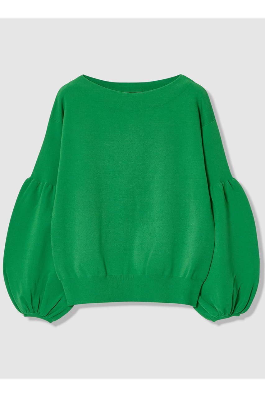 【アルアバイル/allureville】のビショップスリーブプルオーバー インテリア・キッズ・メンズ・レディースファッション・服の通販 founy(ファニー) 　ファッション　Fashion　レディースファッション　Fashion for Women　トップス・カットソー　Cut & Sew Tops　ニット　Knit Tops & Sweaters　カジュアルプルオーバー・ニットトップス　Pullovers & Knit Tops / Casual Pullovers　2026年　2026　ギャザー　Gathered, Ruffled　スリーブ　Sleeve, Long Sleeve / Short Sleeve　フェミニン　Feminine, Girly　フラット　Flat, Flat Shoes　エレガント 上品　Elegant　夏　Summer　定番　Standard, Basic Item　春　Spring　S/S・春夏　SS, Spring/Summer, Warm Season　グリーン|ID: prp329100004856783 ipo3291000000035821379