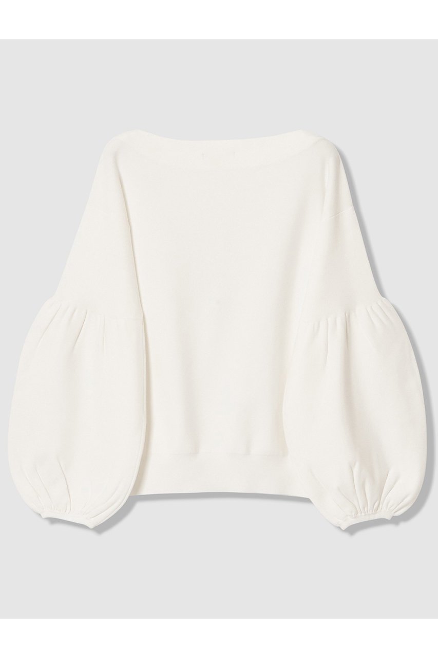 【アルアバイル/allureville】のビショップスリーブプルオーバー 人気、トレンドファッション・服の通販 founy(ファニー) 　ファッション　Fashion　レディースファッション　Fashion for Women　トップス・カットソー　Cut & Sew Tops　ニット　Knit Tops & Sweaters　カジュアルプルオーバー・ニットトップス　Pullovers & Knit Tops / Casual Pullovers　2026年　2026　ギャザー　Gathered, Ruffled　スリーブ　Sleeve, Long Sleeve / Short Sleeve　フェミニン　Feminine, Girly　フラット　Flat, Flat Shoes　エレガント 上品　Elegant　夏　Summer　定番　Standard, Basic Item　春　Spring　S/S・春夏　SS, Spring/Summer, Warm Season　other-2|ID: prp329100004856783 ipo3291000000035821381