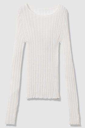 【アルアバイル/allureville】 シアーリブプルオーバー人気、トレンドファッション・服の通販 founy(ファニー) ファッション Fashion レディースファッション Fashion for Women トップス・カットソー Cut & Sew Tops ニット Knit Tops & Sweaters カジュアルプルオーバー・ニットトップス Pullovers & Knit Tops / Casual Pullovers 2026年 2026 インナー Innerwear コンパクト Compact, Small Size ラウンド Round, Round Neck ワイド Wide, Wide Fit 人気 Popular, Best Seller 夏 Summer 旅行 Travel 春 Spring S/S・春夏 SS, Spring/Summer, Warm Season |ID:prp329100004856784